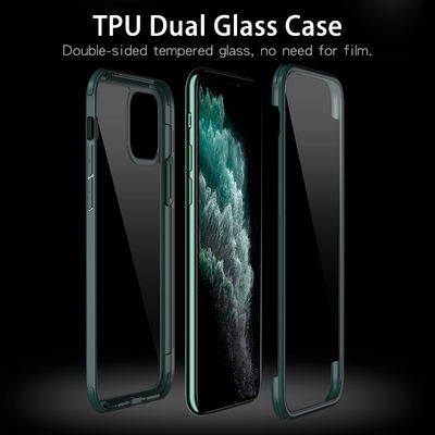 Apple iPhone 11 Pro Case Zore Dor Silicon Tempered Glass Cover - 2