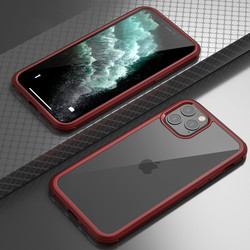 Apple iPhone 11 Pro Kılıf Zore Dor Silikon Temperli Cam Kapak - 13