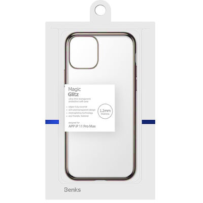 Apple iPhone 11 Pro Max Benks Magic Glitz Ultra-Thin Transparent Protective Soft Kapak - 14
