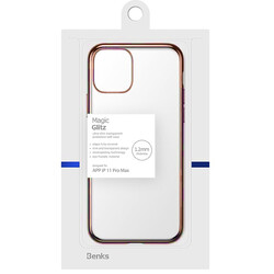 Apple iPhone 11 Pro Max Benks Magic Glitz Ultra-Thin Transparent Protective Soft Kapak - 16