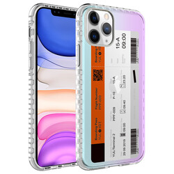 Apple iPhone 11 Pro Max Case Airbag Edge Colorful Patterned Silicone Zore Elegans Cover - 1