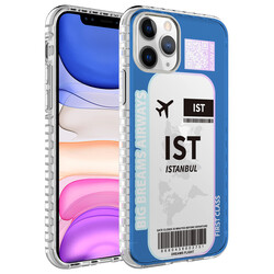 Apple iPhone 11 Pro Max Case Airbag Edge Colorful Patterned Silicone Zore Elegans Cover - 6