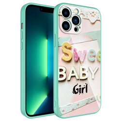 Apple iPhone 11 Pro Max Case Camera Protected Patterned Hard Silicone Zore Epoksi Cover - 9