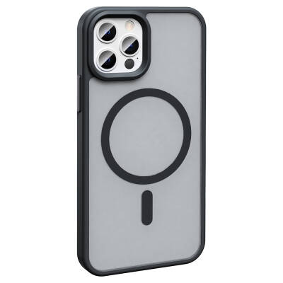 Apple iPhone 11 Pro Max Case Magsafe Charging Featured Matte Back Surface Zore Sio Cover - 2