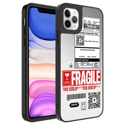 Apple iPhone 11 Pro Max Case Mirror Patterned Camera Protected Glossy Zore Mirror Cover - 7