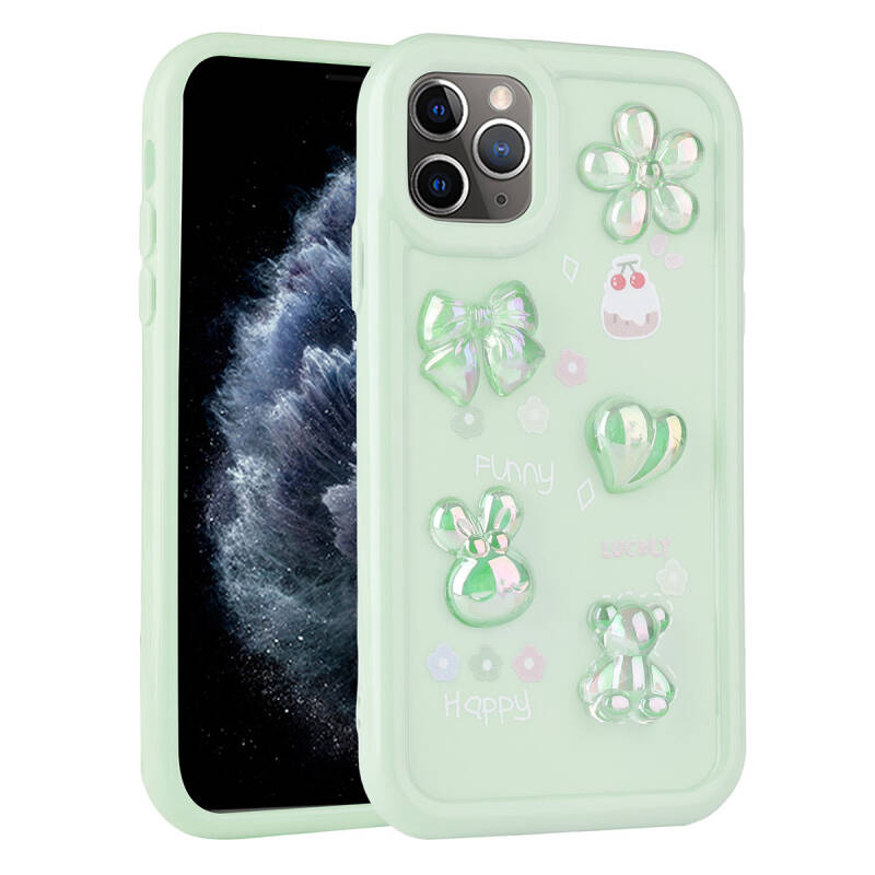 Apple iPhone 11 Pro Max Case Relief Figured Shiny Zore Toys Silicone Cover - 4