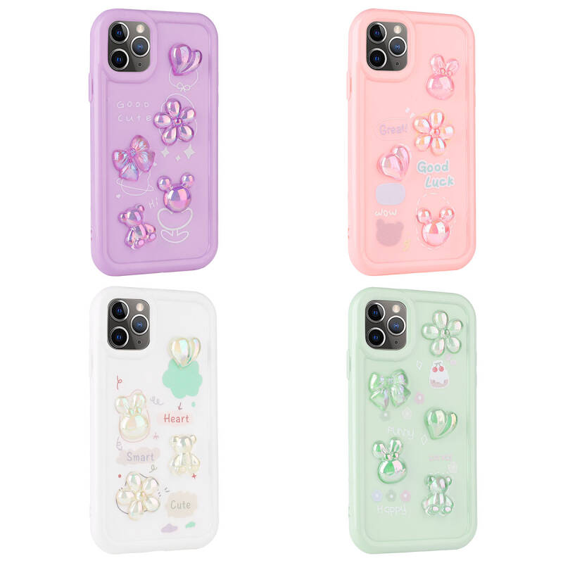 Apple iPhone 11 Pro Max Case Relief Figured Shiny Zore Toys Silicone Cover - 6