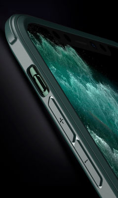 Apple iPhone 11 Pro Max Case Zore Dor Silicon Tempered Glass Cover - 3