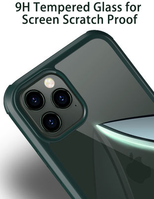 Apple iPhone 11 Pro Max Case Zore Dor Silicon Tempered Glass Cover - 4