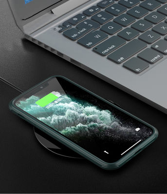 Apple iPhone 11 Pro Max Case Zore Dor Silicon Tempered Glass Cover - 5
