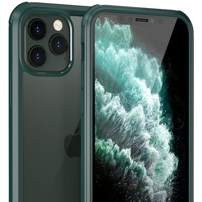 Apple iPhone 11 Pro Max Case Zore Dor Silicon Tempered Glass Cover - 6