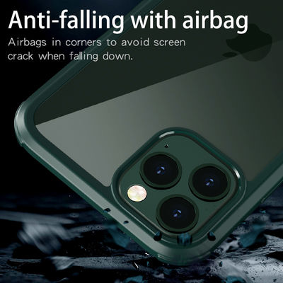 Apple iPhone 11 Pro Max Case Zore Dor Silicon Tempered Glass Cover - 7