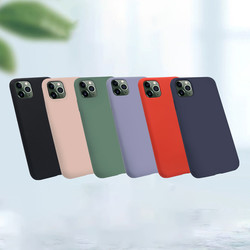 Apple iPhone 11 Pro Max Case Zore Silk Silicon - 5