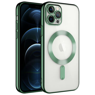 Apple iPhone 11 Pro Max Kılıf Kamera Korumalı Magsafe Wireless Şarj Özellikli Zore Demre Kapak - 2
