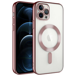 Apple iPhone 11 Pro Max Kılıf Kamera Korumalı Magsafe Wireless Şarj Özellikli Zore Demre Kapak - 8