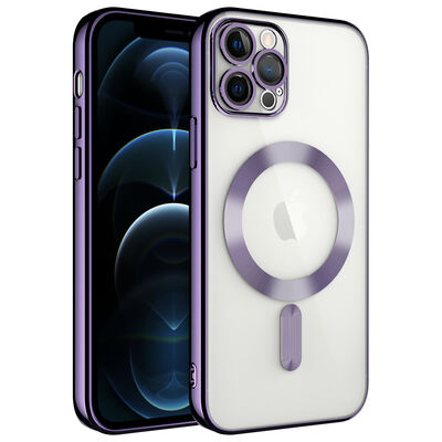 Apple iPhone 11 Pro Max Kılıf Kamera Korumalı Magsafe Wireless Şarj Özellikli Zore Demre Kapak - 10
