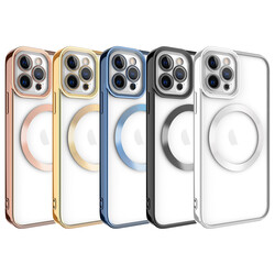 Apple iPhone 11 Pro Max Kılıf Magsafe Wireless Şarj Özellikli Zore Setro Silikon - 2
