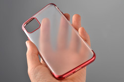 Apple iPhone 11 Pro Max Case Zore Matte Dört Köşeli Lazer Silicon Cover - 3