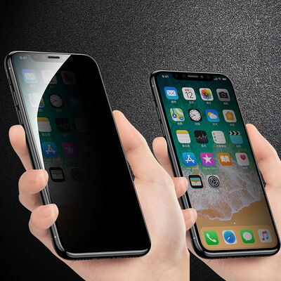 Apple iPhone 11 Pro Max Zore Anti-Dust Privacy Temperli Ekran Koruyucu - 9