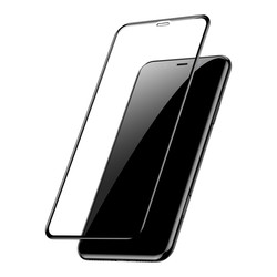 Apple iPhone 11 Pro Max Zore Kenarları Kırılmaya Dayanıklı Cam Ekran Koruyucu - 1