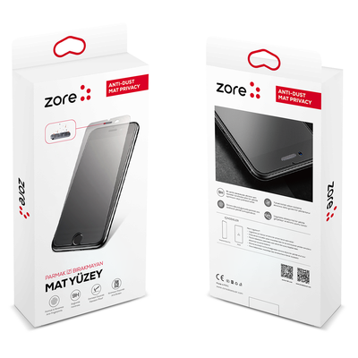 Apple iPhone 11 Pro Zore Anti-Dust Matte Privacy Tempered Screen Protector - 1