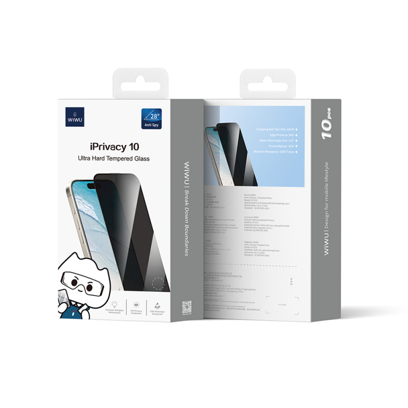 Apple iPhone 11 Wiwu GT-015 Oleophobic Impact Resistant Tempered Screen Protector 10 Pack - 1