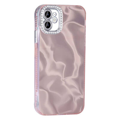 Apple iPhone 12 Case Airbag Shiny Stone Detail Design Zore Esila Cover - 5