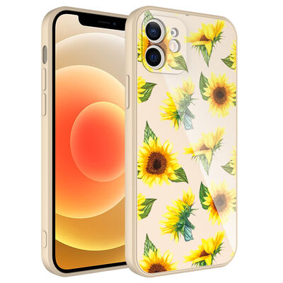 Apple iPhone 12 Case Camera Protected Patterned Hard Silicone Zore Epoksi Cover - 9