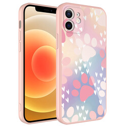 Apple iPhone 12 Case Camera Protected Patterned Hard Silicone Zore Epoksi Cover - 6