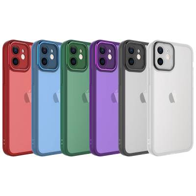 Apple iPhone 12 Case Camera Protected Transparent Zore Post Cover - 2
