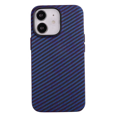 Apple iPhone 12 Case Carbon Fiber Look Zore Karbono Cover - 1