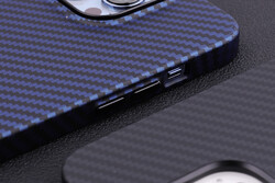 Apple iPhone 12 Case Carbon Fiber Look Zore Karbono Cover - 2