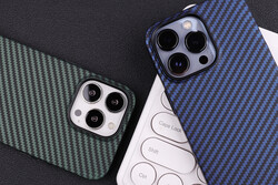 Apple iPhone 12 Case Carbon Fiber Look Zore Karbono Cover - 4