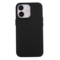 Apple iPhone 12 Case Carbon Fiber Look Zore Karbono Cover - 14