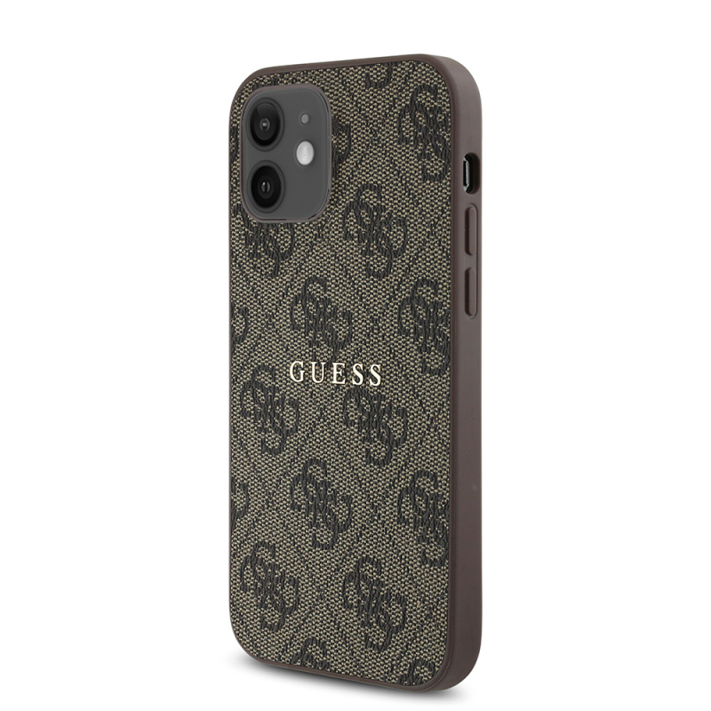 Apple iPhone 12 Case Guess Original Licensed 4G Patterned Text Logo Cover - 3