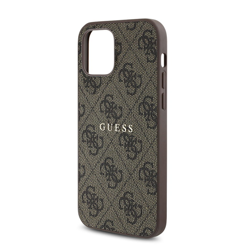 Apple iPhone 12 Case Guess Original Licensed 4G Patterned Text Logo Cover - 7