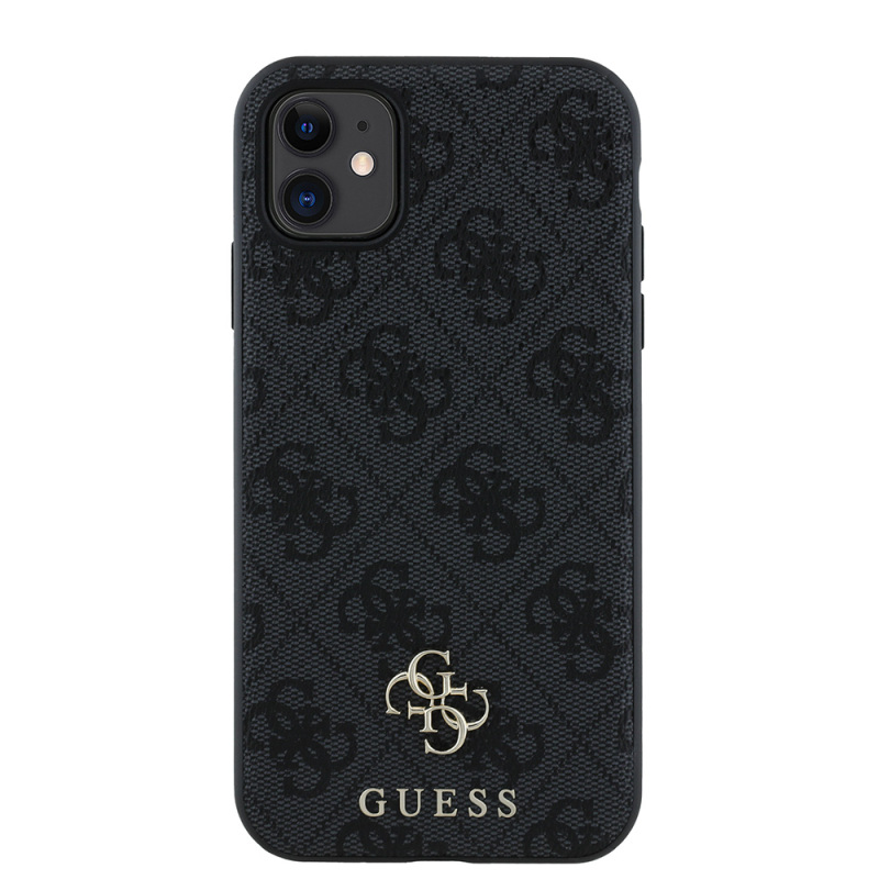 Apple iPhone 12 Case Guess Original Licensed Small 4G Classic Cover Magsafe Charging Feature - 4