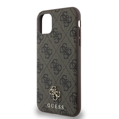 Apple iPhone 12 Case Guess Original Licensed Small 4G Classic Cover Magsafe Charging Feature - 15