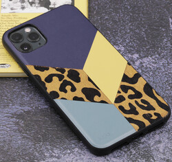 Apple iPhone 12 Case Kajsa Glamorous Series Leopard Combo Cover - 6