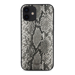 Apple iPhone 12 Case Kajsa Glamorous Series Snake Pattern Cover - 13