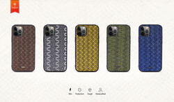 Apple iPhone 12 Case Kajsa Glamorous Series Waterfall Pattern Cover - 4
