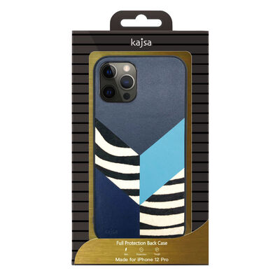 Apple iPhone 12 Case Kajsa Glamorous Series Zebra Combo Cover - 2