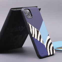 Apple iPhone 12 Case Kajsa Glamorous Series Zebra Combo Cover - 5