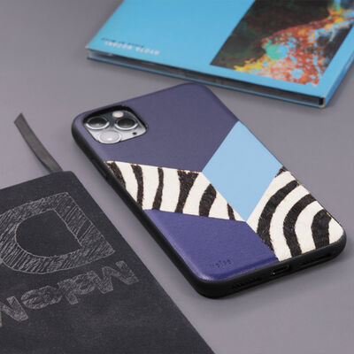 Apple iPhone 12 Case Kajsa Glamorous Series Zebra Combo Cover - 6