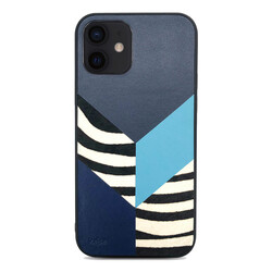 Apple iPhone 12 Case Kajsa Glamorous Series Zebra Combo Cover - 9
