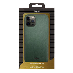 Apple iPhone 12 Case ​Kajsa Luxe Collection Genuine Leather Cover - 2