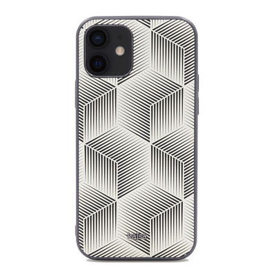 Apple iPhone 12 Case Kajsa Splendid Series 3D Cube Cover - 10