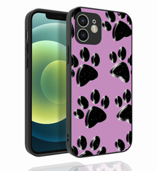 Apple iPhone 12 Case Patterned Camera Protected Glossy Zore Nora Cover - 5