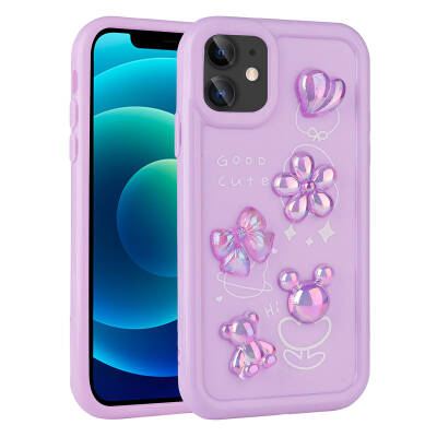Apple iPhone 12 Case Relief Figured Shiny Zore Toys Silicone Cover - 2