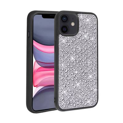 Apple iPhone 12 Case Shiny Stone Design Zore Stone Cover - 8